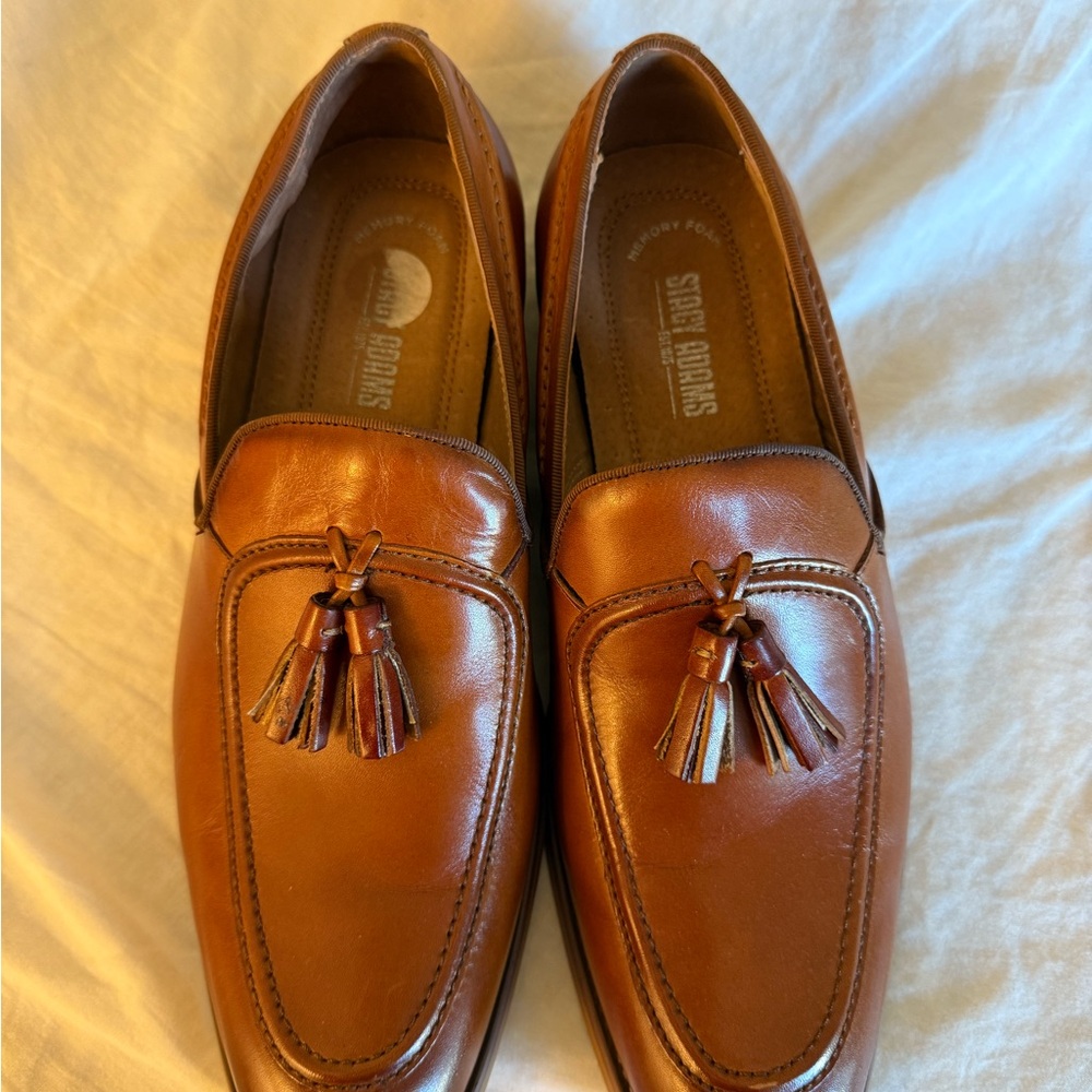 Stacy Adams Men's Brown Leather Loafers